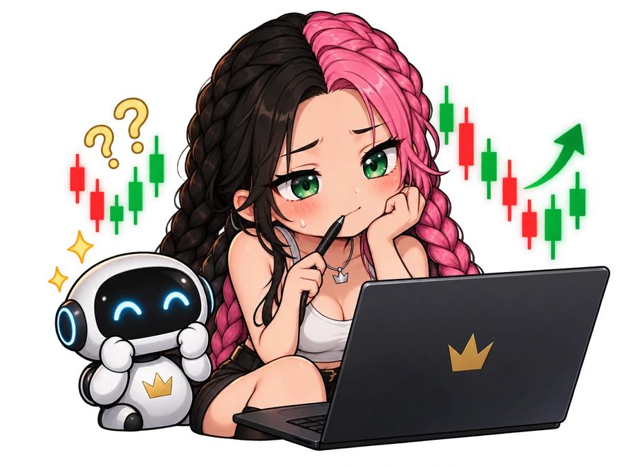 A trader and her assistant learning to make sense of the market
